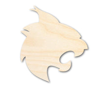 Load image into Gallery viewer, Unfinished Wood Wildcat Mascot Shape | DIY Craft Cutout | up to 46&quot; DIY
