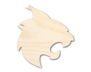 Unfinished Wood Wildcat Mascot Shape | DIY Craft Cutout | up to 46" DIY