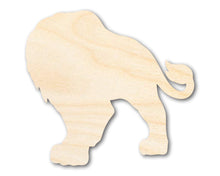 Load image into Gallery viewer, Unfinished Wood Lion Mascot Shape | DIY Craft Cutout | up to 46&quot; DIY
