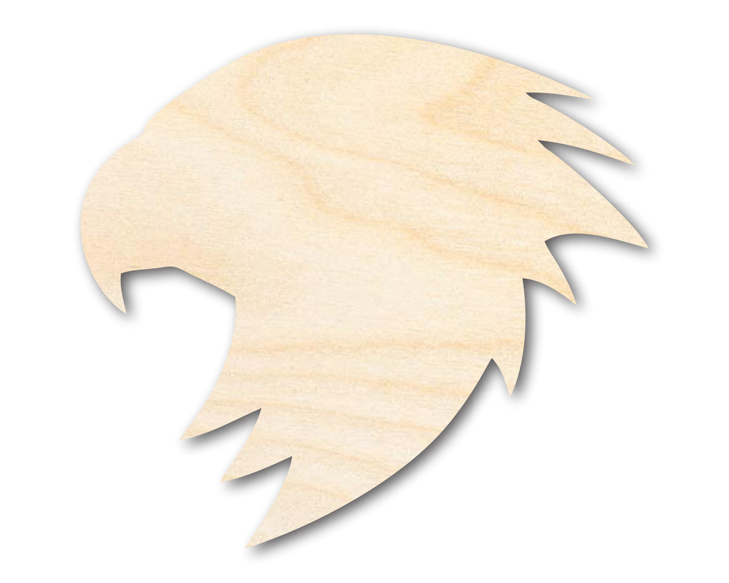 Unfinished Wood Falcon Mascot Shape | DIY Craft Cutout | up to 46