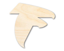 Load image into Gallery viewer, Unfinished Wood Falcon Mascot Shape | DIY Craft Cutout | up to 46&quot; DIY
