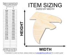 Load image into Gallery viewer, Unfinished Wood Falcon Mascot Shape | DIY Craft Cutout | up to 46&quot; DIY
