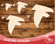 Load image into Gallery viewer, Unfinished Wood Falcon Mascot Shape | DIY Craft Cutout | up to 46&quot; DIY
