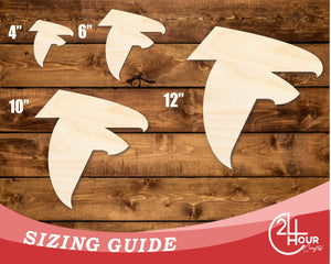 Unfinished Wood Falcon Mascot Shape | DIY Craft Cutout | up to 46" DIY