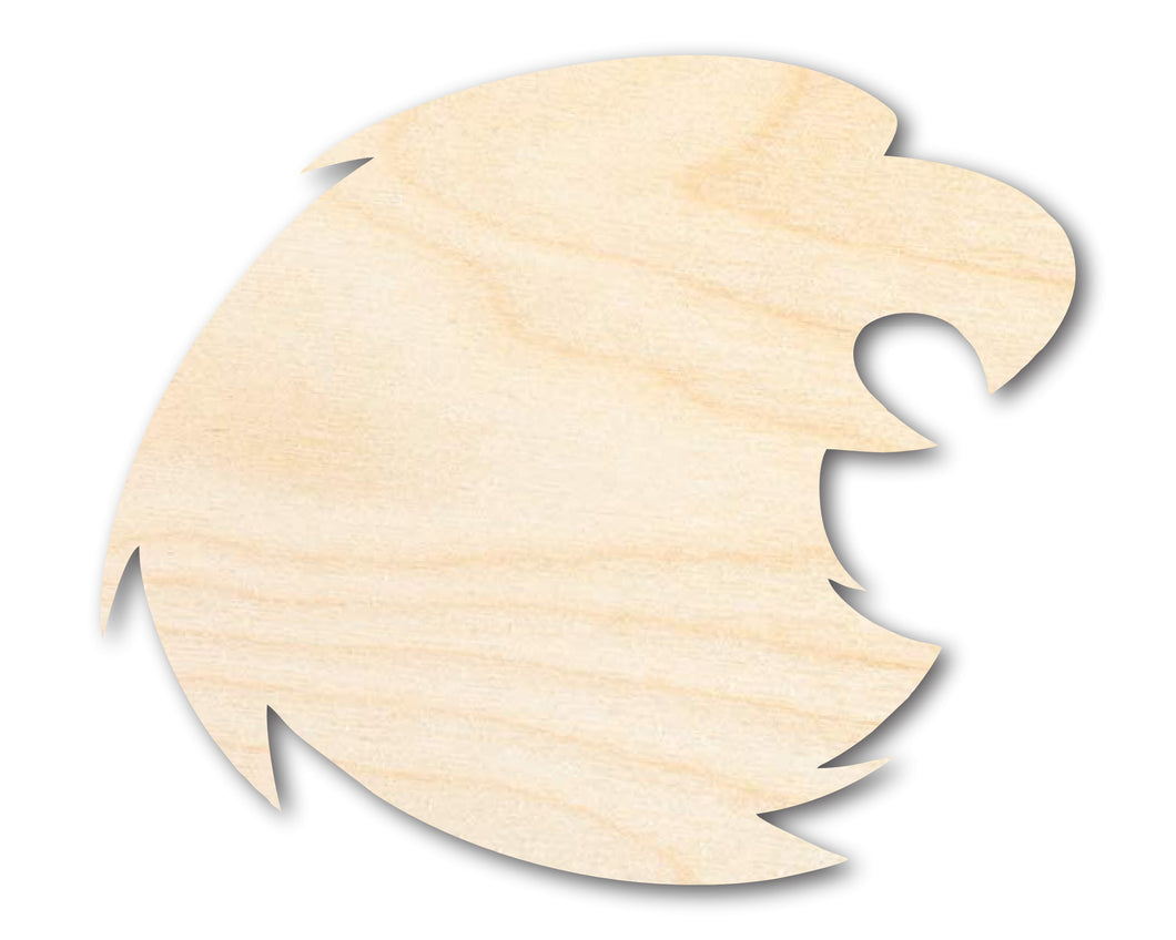 Unfinished Wood Falcon Mascot Shape | DIY Craft Cutout | up to 46