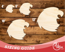 Load image into Gallery viewer, Unfinished Wood Falcon Mascot Shape | DIY Craft Cutout | up to 46&quot; DIY
