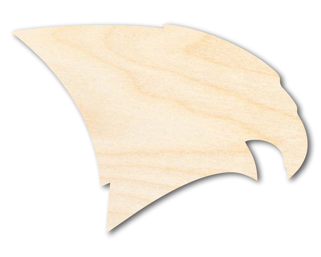 Unfinished Wood Falcon Mascot Shape | DIY Craft Cutout | up to 46