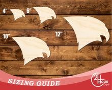 Load image into Gallery viewer, Unfinished Wood Falcon Mascot Shape | DIY Craft Cutout | up to 46&quot; DIY
