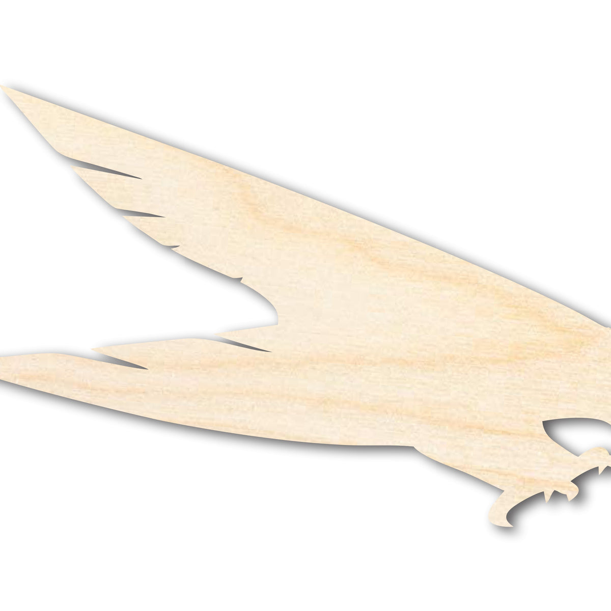 Unfinished Wood Falcon Mascot Shape | DIY Craft Cutout | up to 46