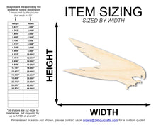 Load image into Gallery viewer, Unfinished Wood Falcon Mascot Shape | DIY Craft Cutout | up to 46&quot; DIY
