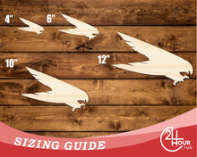 Load image into Gallery viewer, Unfinished Wood Falcon Mascot Shape | DIY Craft Cutout | up to 46&quot; DIY
