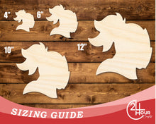 Load image into Gallery viewer, Unfinished Wood Knight Mascot Shape | DIY Craft Cutout | up to 46&quot; DIY
