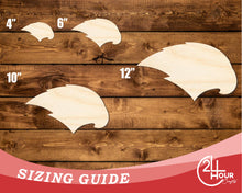 Load image into Gallery viewer, Unfinished Wood Hawk Mascot Shape | DIY Craft Cutout | up to 46&quot; DIY
