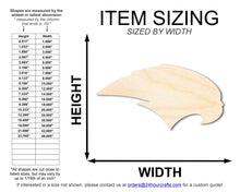 Load image into Gallery viewer, Unfinished Wood Hawk Mascot Shape | DIY Craft Cutout | up to 46&quot; DIY
