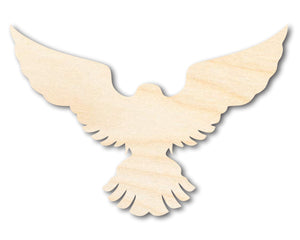 Unfinished Wood Hawk Mascot Shape | DIY Craft Cutout | up to 46" DIY