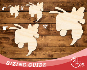 Unfinished Wood Hornet Mascot Shape | DIY Craft Cutout | up to 46" DIY