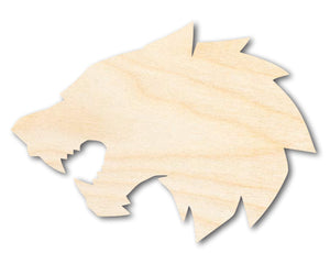 Unfinished Wood Wolf Mascot Shape | DIY Craft Cutout | up to 46" DIY