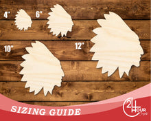 Load image into Gallery viewer, Unfinished Wood Native American Mascot Shape | DIY Craft Cutout | up to 46&quot; DIY
