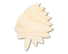 Load image into Gallery viewer, Unfinished Wood Native American Mascot Shape | DIY Craft Cutout | up to 46&quot; DIY
