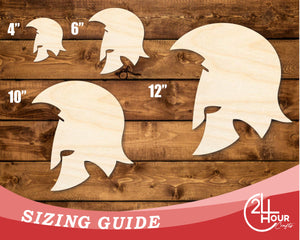 Unfinished Wood Trojan Mascot Shape | DIY Craft Cutout | up to 46" DIY