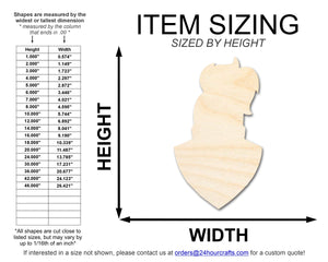 Unfinished Wood Knight Mascot Shape | DIY Craft Cutout | up to 46" DIY