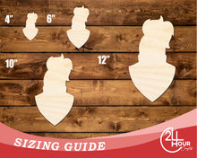 Load image into Gallery viewer, Unfinished Wood Knight Mascot Shape | DIY Craft Cutout | up to 46&quot; DIY
