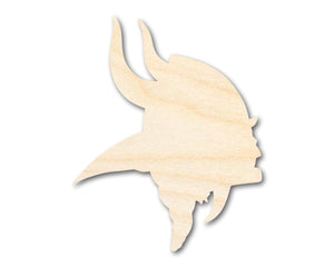 Unfinished Wood Viking Mascot Shape | DIY Craft Cutout | up to 46" DIY