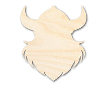 Load image into Gallery viewer, Unfinished Wood Viking Mascot Shape | DIY Craft Cutout | up to 46&quot; DIY
