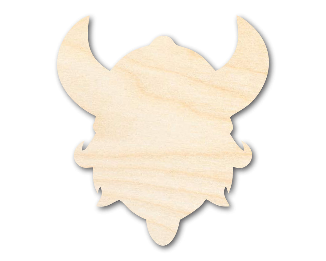 Unfinished Wood Viking Mascot Shape | DIY Craft Cutout | up to 46