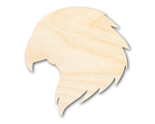 Load image into Gallery viewer, Unfinished Wood Hawk Mascot Shape | DIY Craft Cutout | up to 46&quot; DIY
