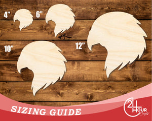 Unfinished Wood Hawk Mascot Shape | DIY Craft Cutout | up to 46" DIY