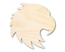 Load image into Gallery viewer, Unfinished Wood Hawk Mascot Shape | DIY Craft Cutout | up to 46&quot; DIY
