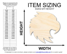 Load image into Gallery viewer, Unfinished Wood Hawk Mascot Shape | DIY Craft Cutout | up to 46&quot; DIY
