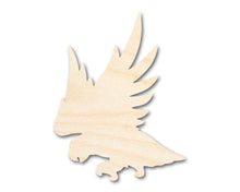 Load image into Gallery viewer, Unfinished Wood Hawk Mascot Shape | DIY Craft Cutout | up to 46&quot; DIY
