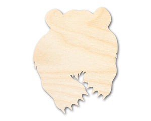 Unfinished Wood Bear Mascot Shape | DIY Craft Cutout | up to 46" DIY