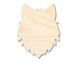 Unfinished Wood Wolf Mascot Shape | DIY Craft Cutout | up to 46" DIY