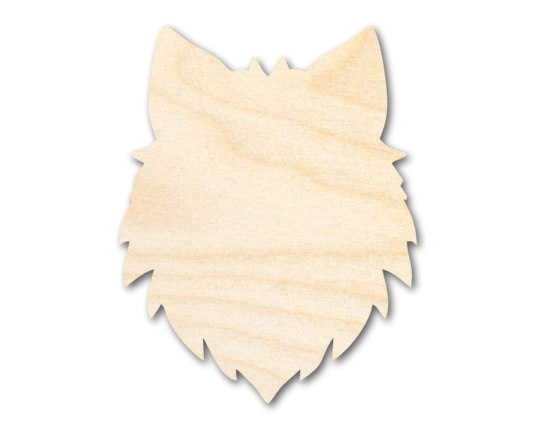 Unfinished Wood Wolf Mascot Shape | DIY Craft Cutout | up to 46