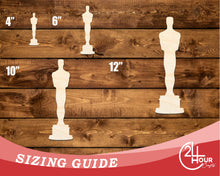 Load image into Gallery viewer, Unfinished Wood Movie Award Shape | DIY Craft Cutout | up to 46&quot; DIY
