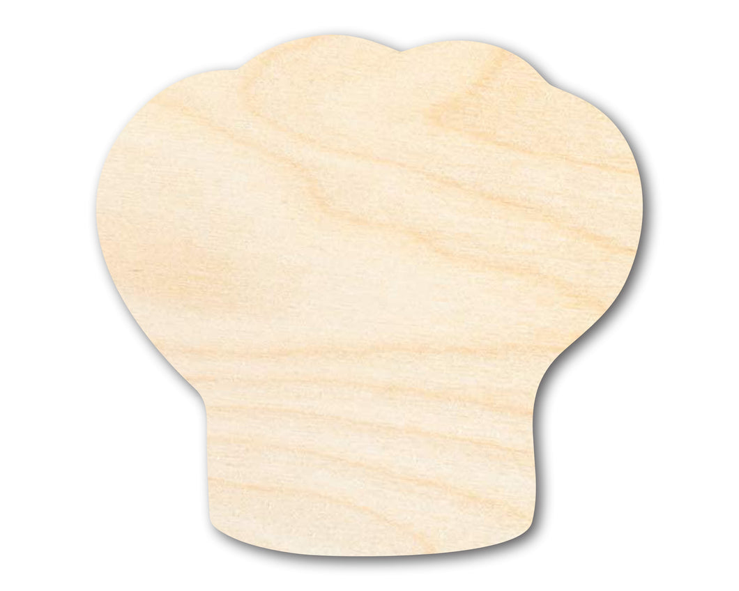 Unfinished Wood Chef Hat Shape | DIY Craft Cutout | up to 46