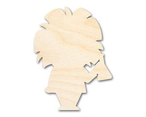 Unfinished Wood Scientist Shape | DIY Craft Cutout | up to 46" DIY