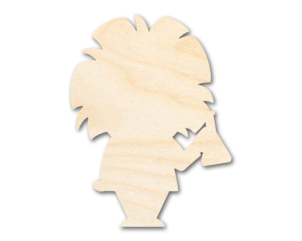 Unfinished Wood Scientist Shape | DIY Craft Cutout | up to 46