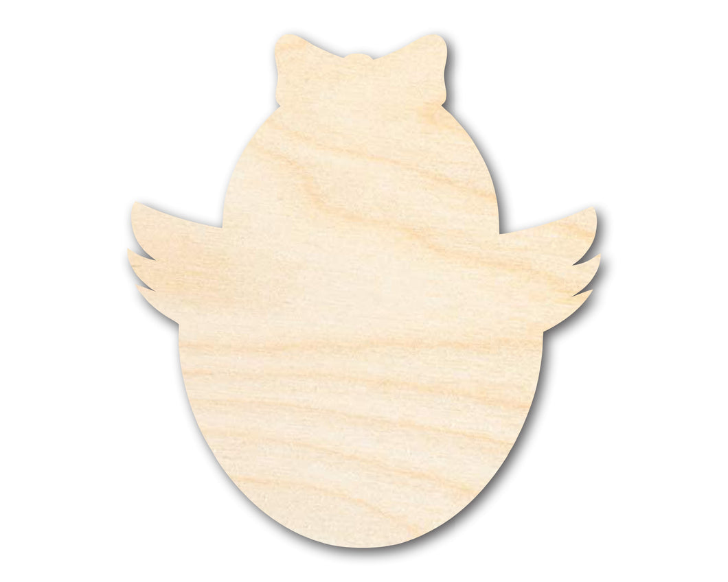 Unfinished Wood Cute Chicky Shape | DIY Craft Cutout | up to 46