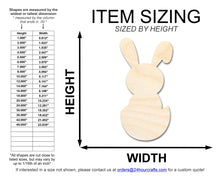 Load image into Gallery viewer, Unfinished Wood Cute Bunny Shape | DIY Craft Cutout | up to 46&quot; DIY
