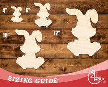 Load image into Gallery viewer, Unfinished Wood Easter Bunny Shape | DIY Craft Cutout | up to 46&quot; DIY
