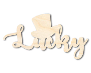 Unfinished Wood Lucky Shape | DIY Craft Cutout | up to 46" DIY