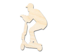 Load image into Gallery viewer, Unfinished Wood Riding Scooter Shape | DIY Craft Cutout | up to 46&quot; DIY
