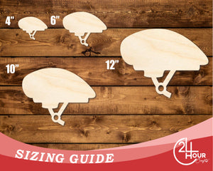 Unfinished Wood Bike Helmet Shape | DIY Craft Cutout | up to 46" DIY