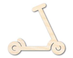 Unfinished Wood Scooter Shape | DIY Craft Cutout | up to 46" DIY