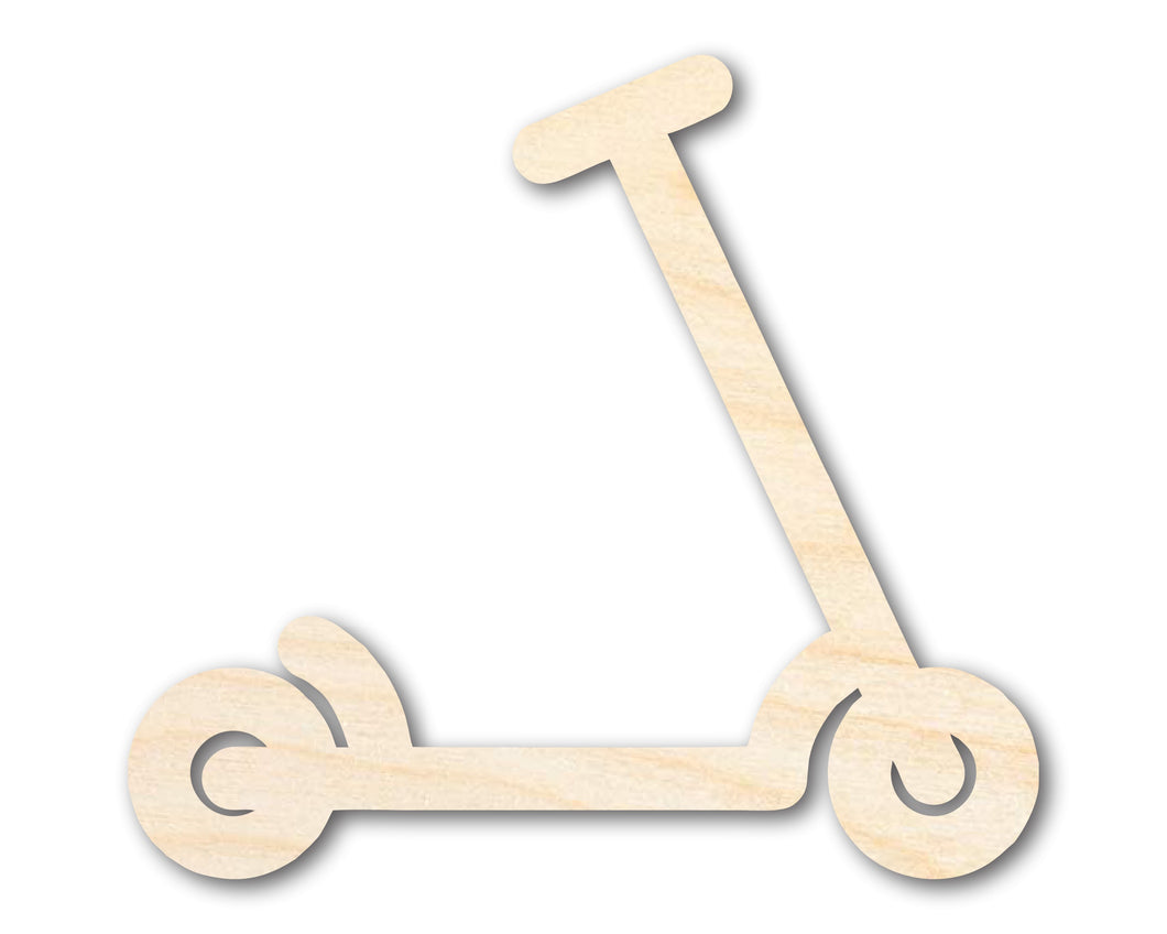 Unfinished Wood Scooter Shape | DIY Craft Cutout | up to 46