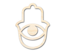 Load image into Gallery viewer, Unfinished Hamsa Eye Shape | DIY Craft Cutout | up to 46&quot; DIY
